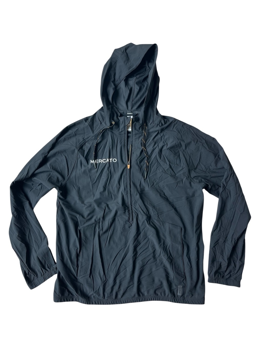 RHONE MENS WATERPROOF 1/2 ZIP PULLOVER HOODIE JACKET MEDIUM